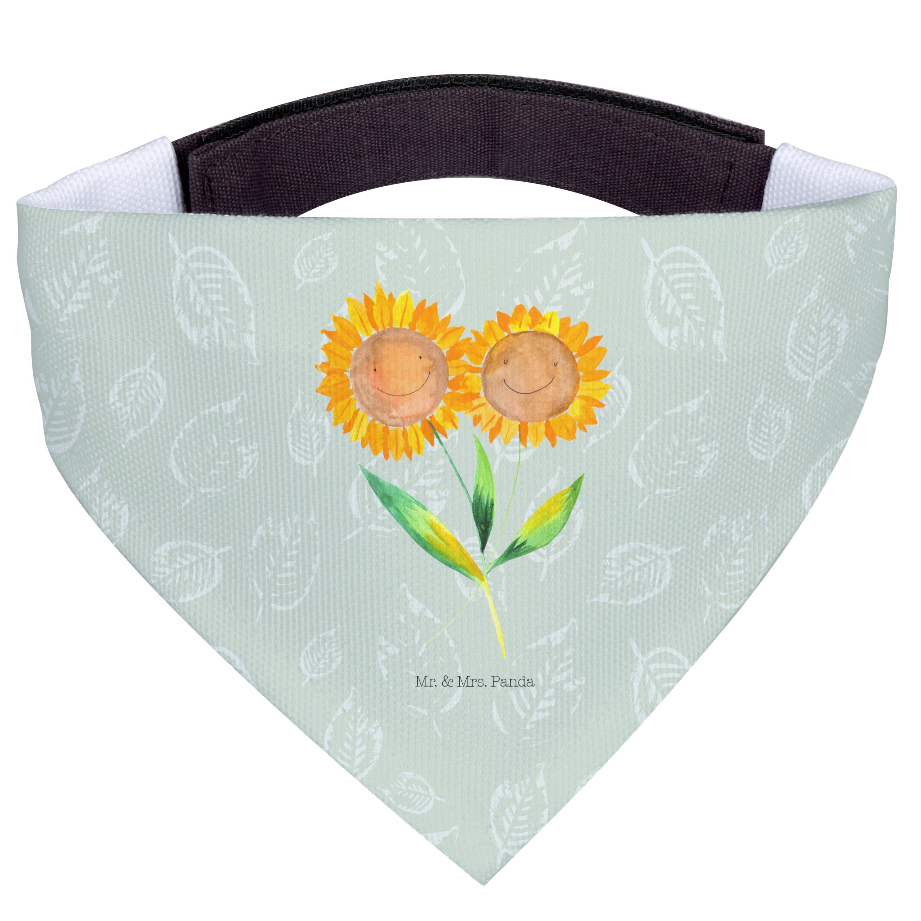 Mr. & Mrs. Panda Hundefliege Blume Sonnenblume, Hunde Halstuch, Blattgrün, Garten, Halstuch, Dreie, Polyester, Lieblingsmensch Hundebandana Hunde-Bandana