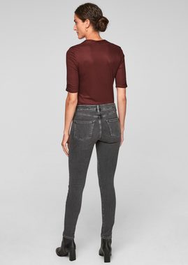 s.Oliver BLACK LABEL 5-Pocket-Jeans Slim Fit: Slim leg-Jeans Waschung, Ziernaht