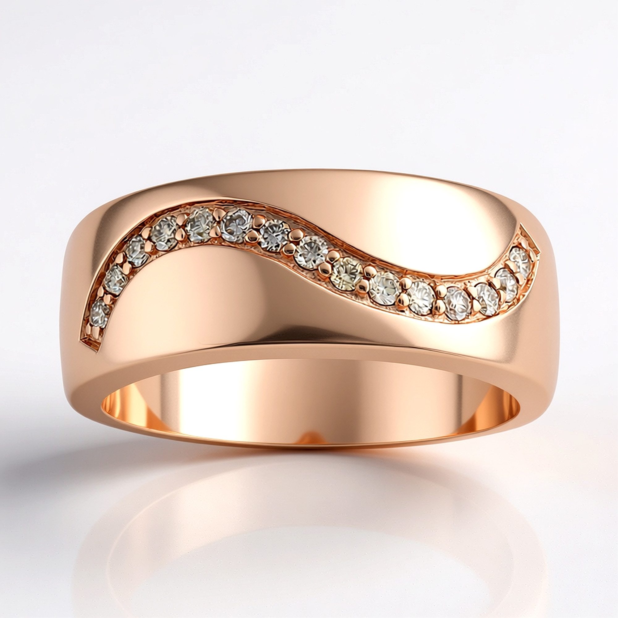Cavill Diamantring Argyle Rose Diamant-Ring, rosévergoldet (1-tlg)
