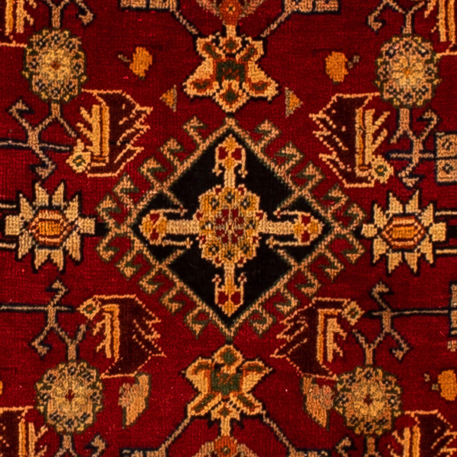 Orientteppich Perser Einzelstück Handgeknüpft, morgenland, Höhe: Wohnzimmer, dunkelrot, - 296 cm 10 190 Zertifikat - mm, mit Nomadic - rechteckig, x