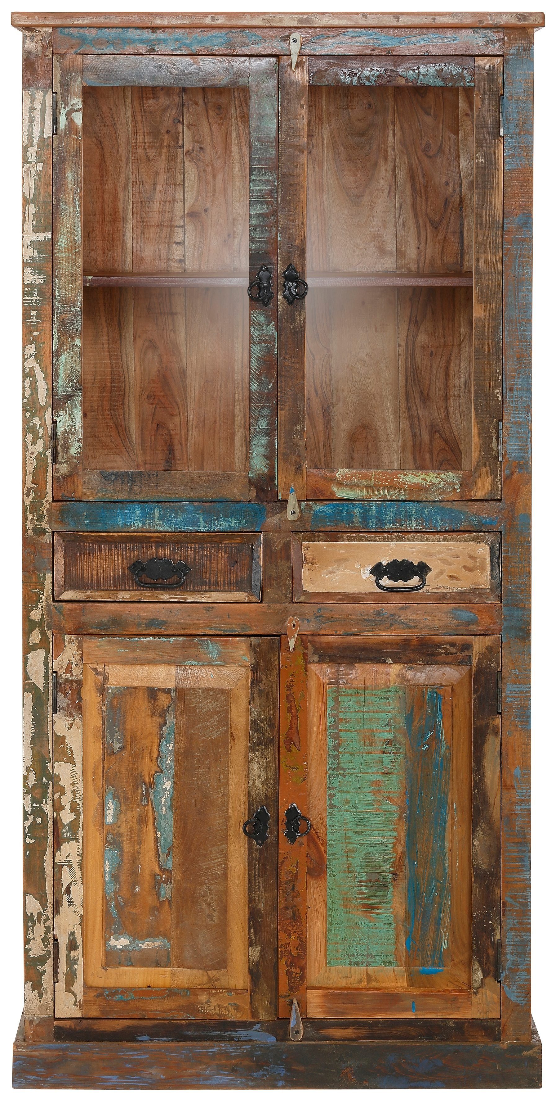 SIT Vitrine Riverboat Höhe 180 cm, Shabby Chic, Vintage