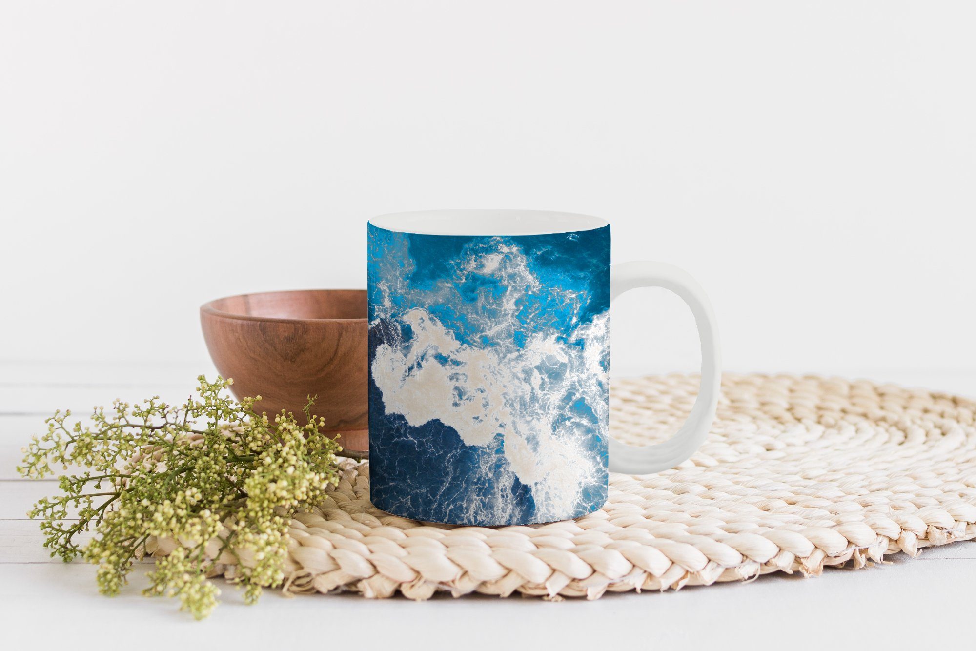 MuchoWow Meer - - Geschenk Tasse Blau, Golf Kaffeetassen, Becher, Keramik, Teetasse, Teetasse,