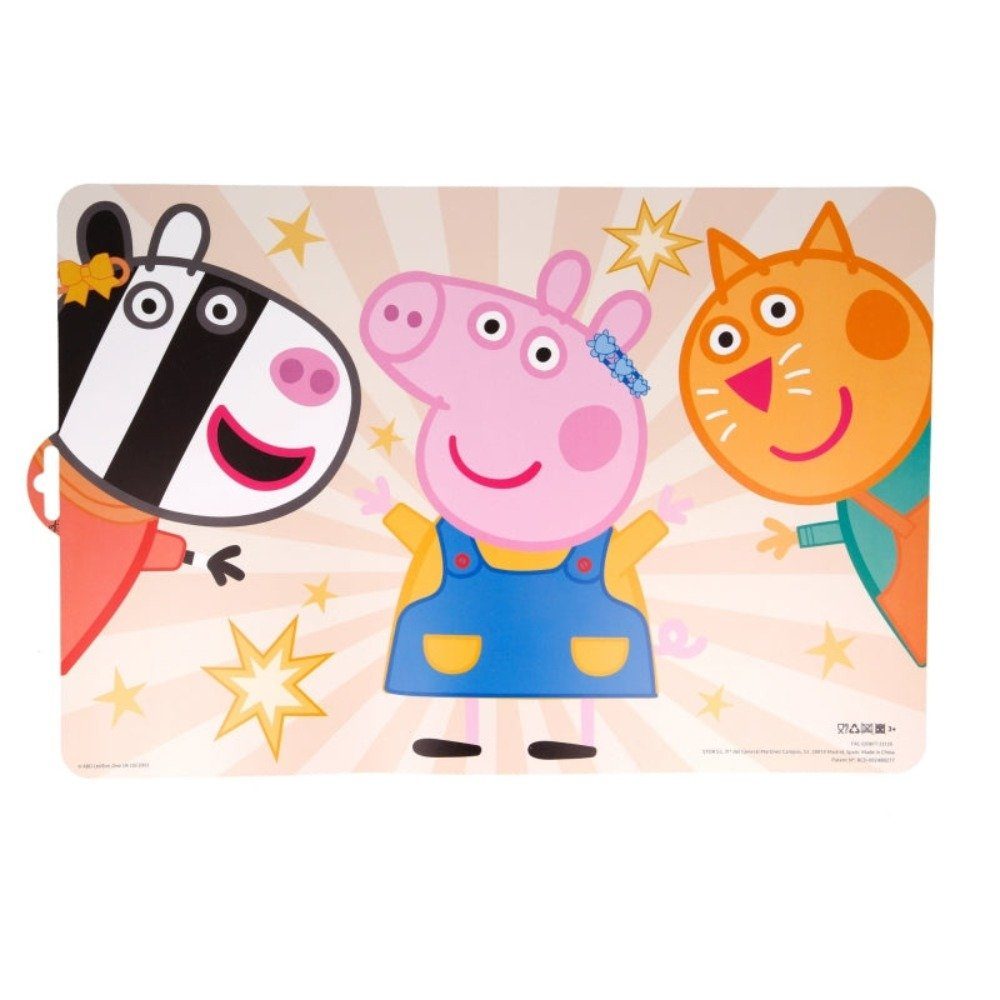 Tinisu Tischdecke Peppa Pig Kinder Platzdeckchen Tischunterlage 43cm x 28cm günstig online kaufen