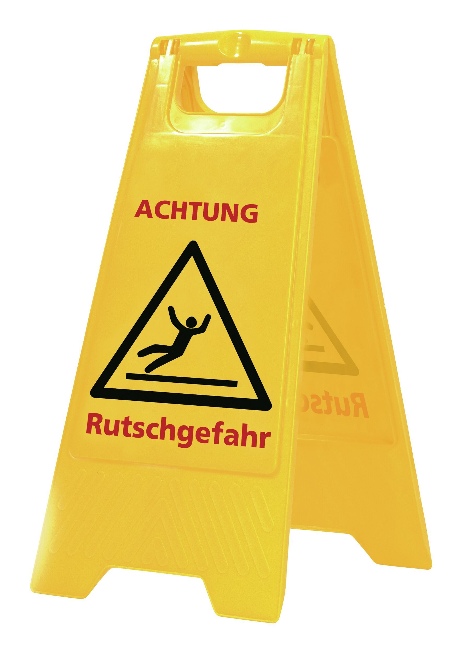 Sprintus Warnschild, Rutschgefahr signalgelb