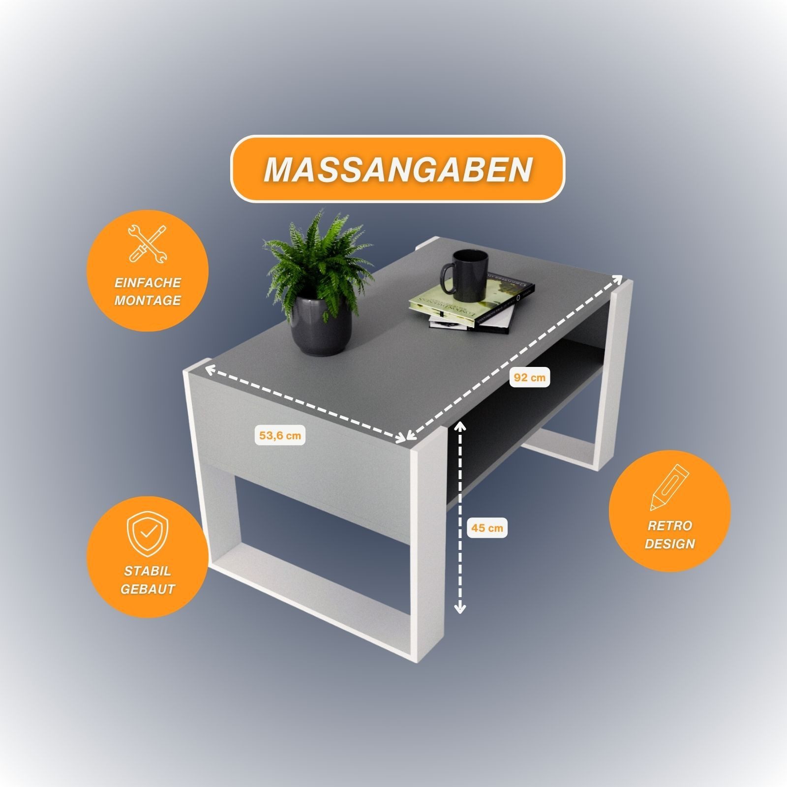 Raumhirsch Furniture Couchtisch Karo92 modern & günstig online kaufen
