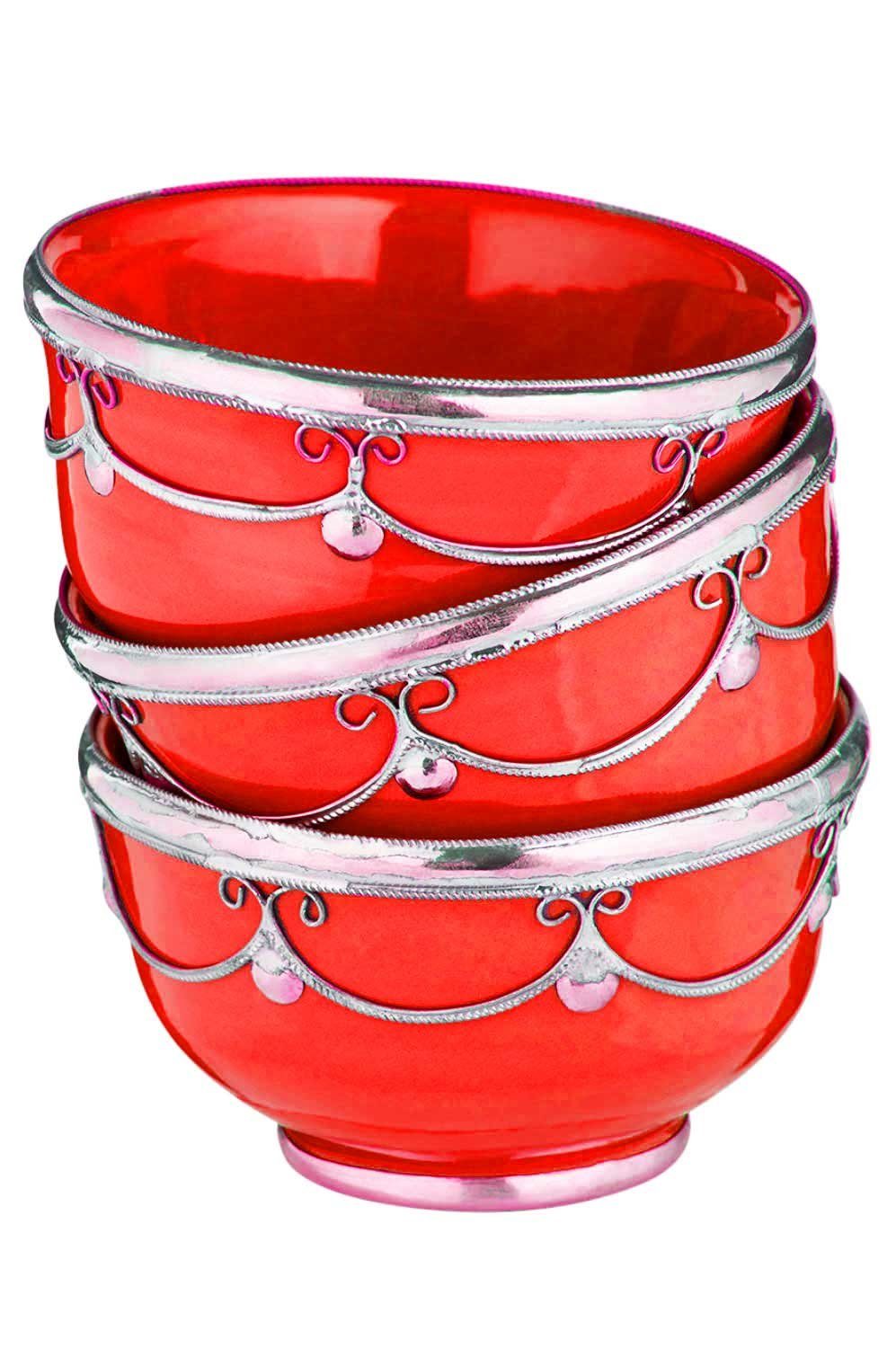 Marrakesch Kleiderhaken 3er Set - Orientalische Wandgarderobe Silber