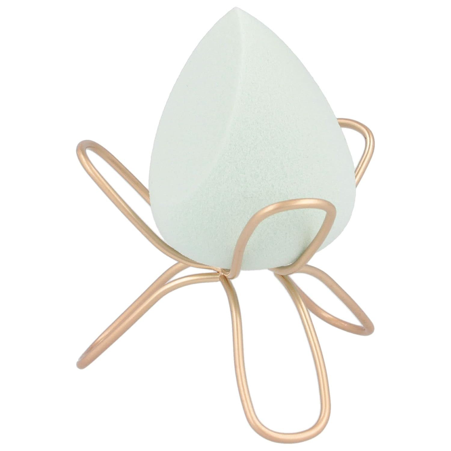 PARSA Beauty Make-up Schwamm LOV.U Make-up Ei in Türkis mit Halterung in Gold für Verblenden