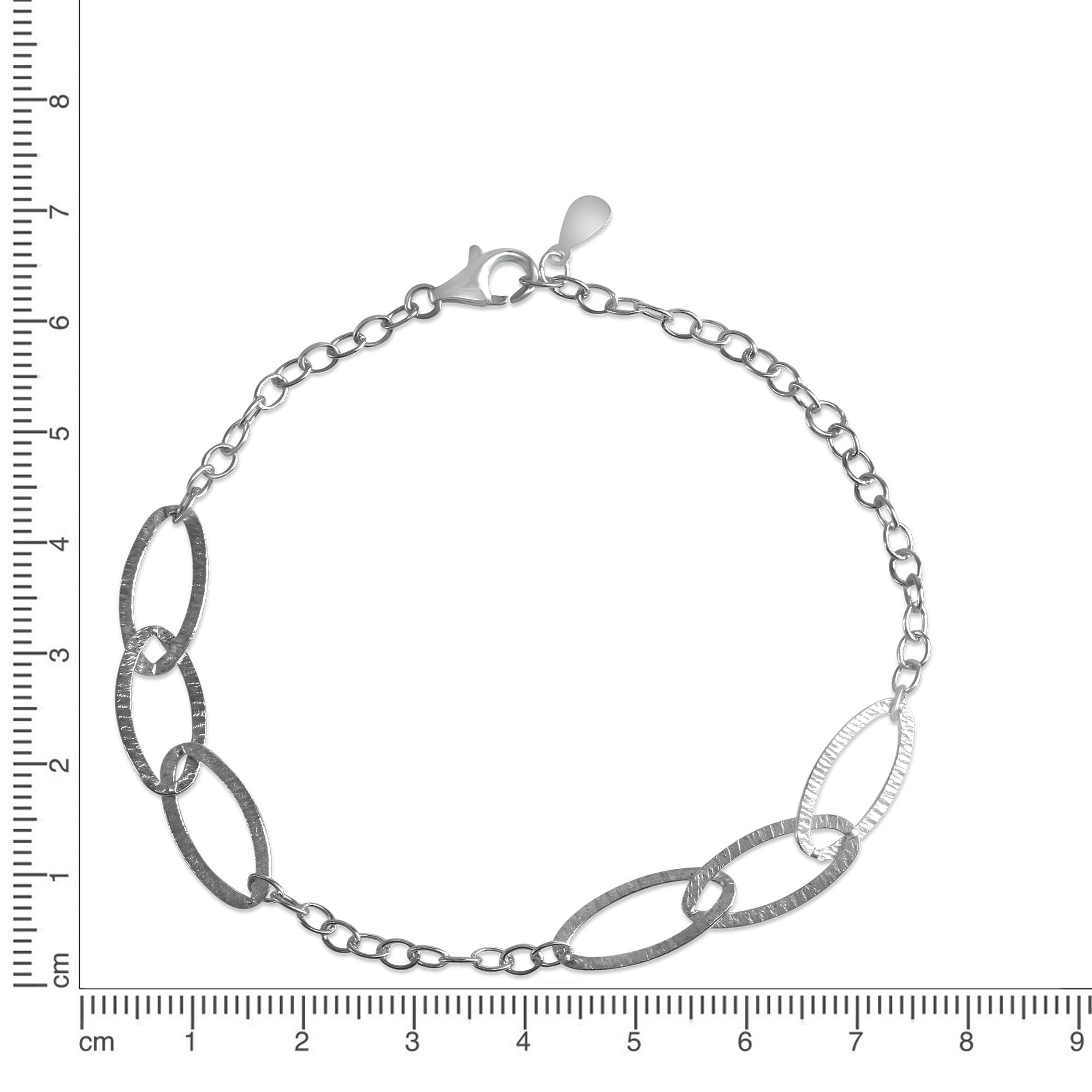 CELESTA Armband 925 Silber rhodiniert strukturiert günstig online kaufen