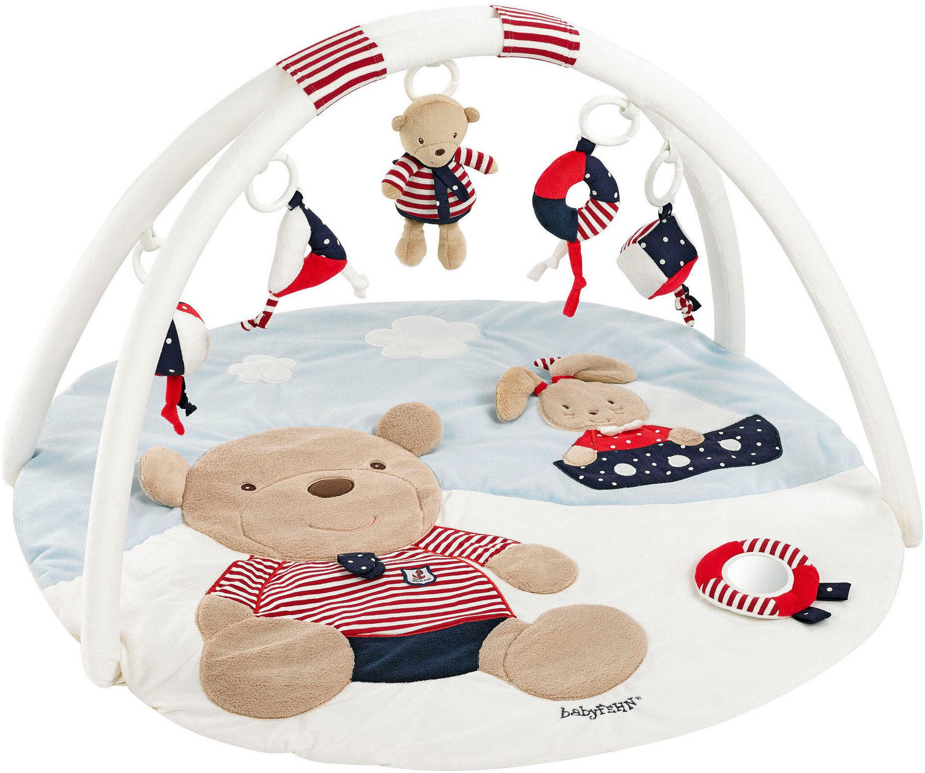 Fehn Spielbogen Classic Stars, Ocean Club 3-D-Activity-Decke, mit Krabbeldecke