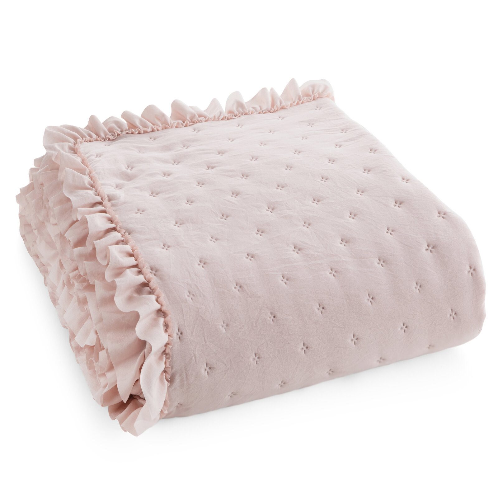 Eurofirany Tagesdecke VANESA & LIBI, Stepppdecke Rüsche Bettüberwurf gestep günstig online kaufen