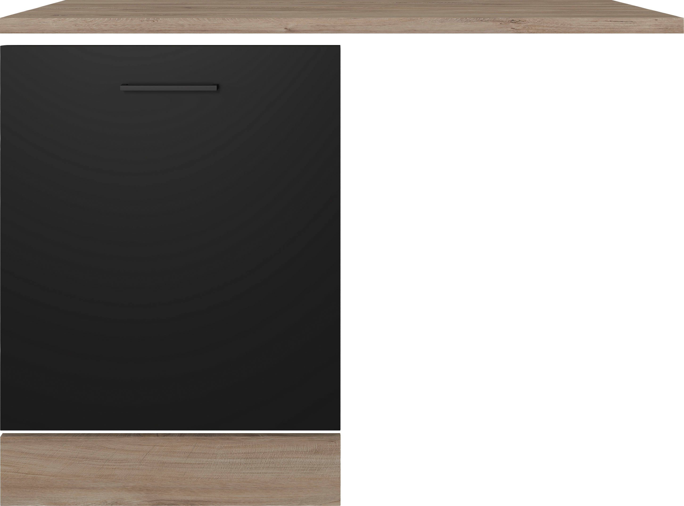 Flex-Well Frontblende CAPRI (4 St), Front- und Sockel sowie Arbeitplatte für integrierte Geschirrspüler