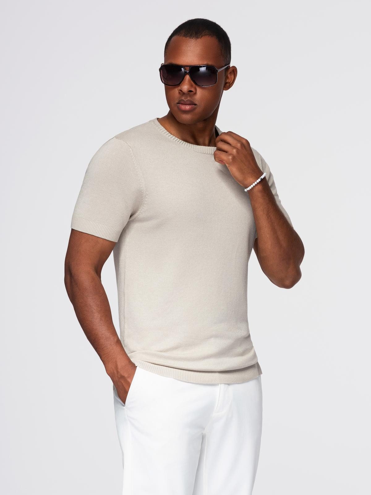 OMBRE T-Shirt Klassisches Herren-T-Shirt aus Strick günstig online kaufen