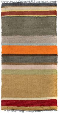 Wollteppich Nepal Teppich handgeknüpft mehrfarbig, morgenland, rechteckig, Höhe: 18 mm, handgeknüpft