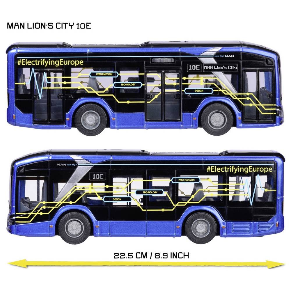 majORETTE Spielzeug-Bus MAN Lion's City 10 E Bus Fertigmodell Bus Modell 8503743004