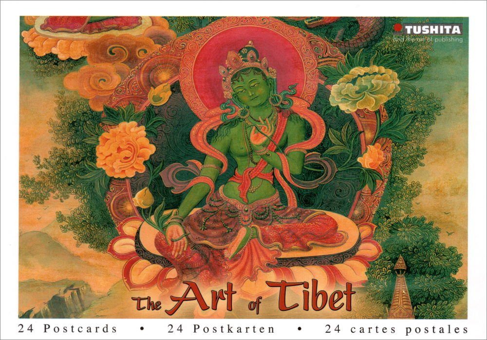 Postkarte nbuch "The Art of Tibet" mit 24 n