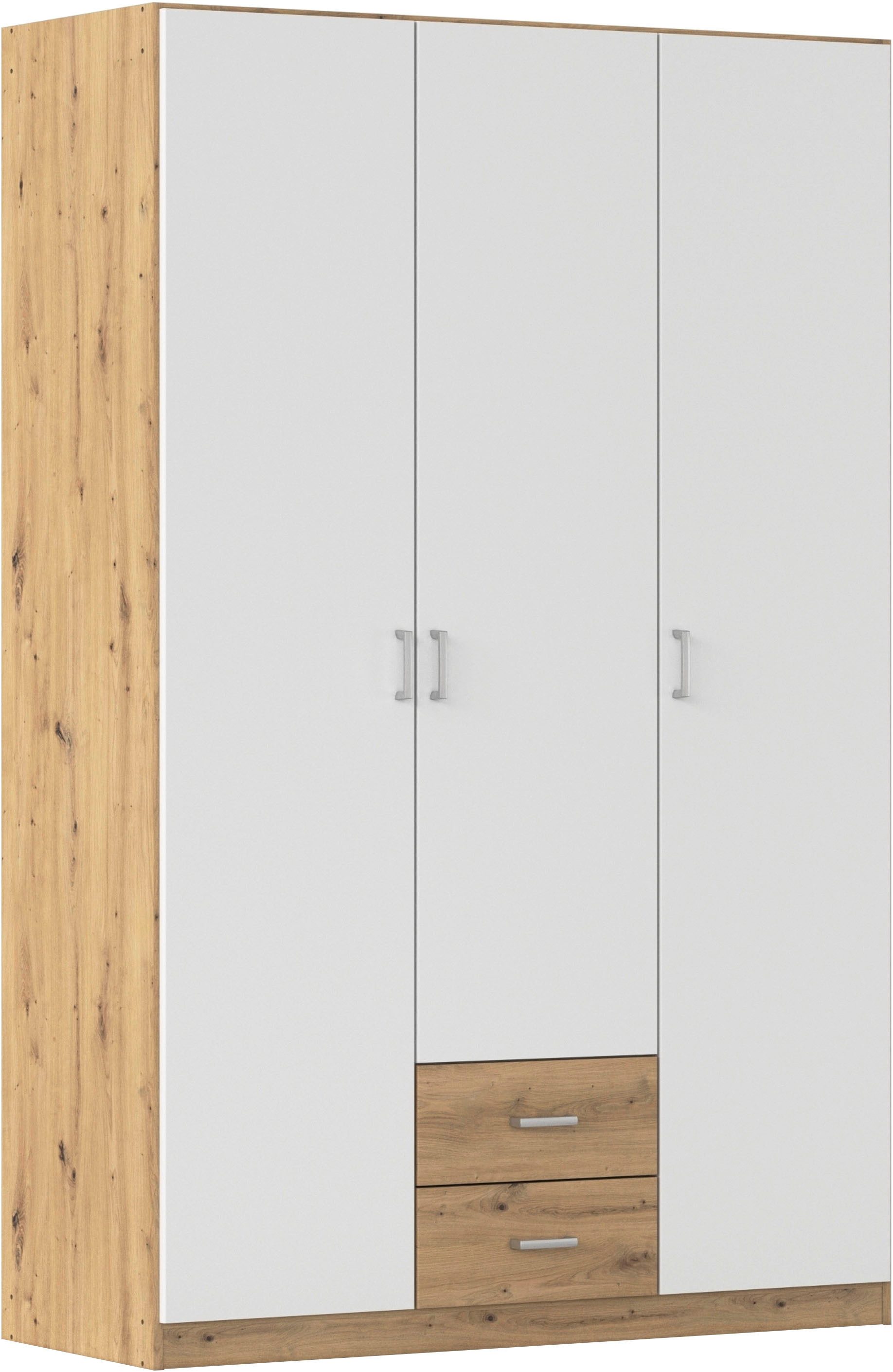 rauch Drehtürenschrank Kleiderschrank Garderobe GAMMA Breiten 91/136/181/226/271/315/360 cm (in 3 Ausstattungen BASIC/CLASSIC/PREMIUM (inkl. SOFT-CLOSE-Funktion) mit Schubladen, verschiedene Griff-Varianten TOPSELLER MADE IN GERMANY
