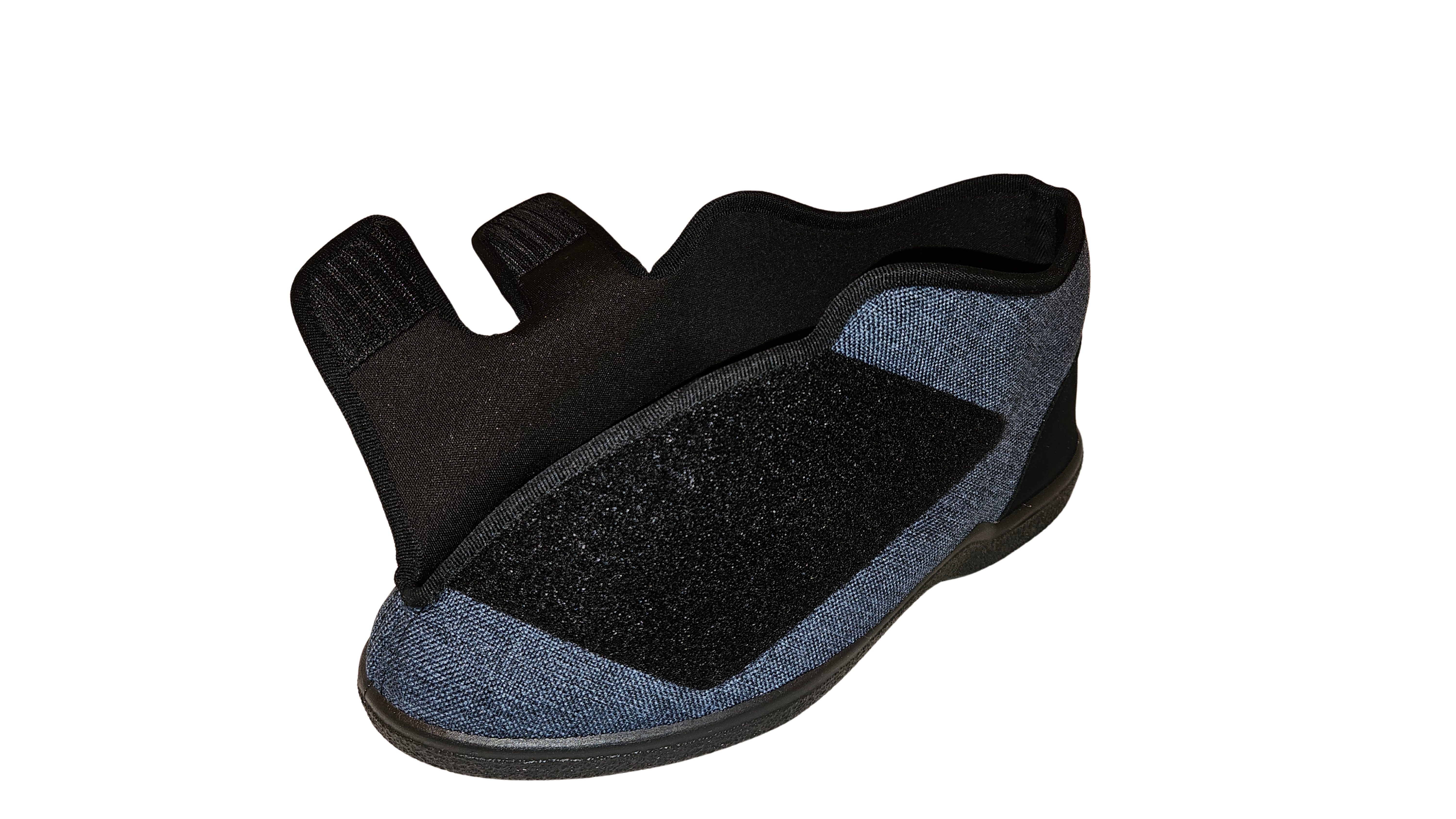Pimed! Verbandschuh "Duo", blau, 37258, ideal auch für Diabetiker Hausschuh