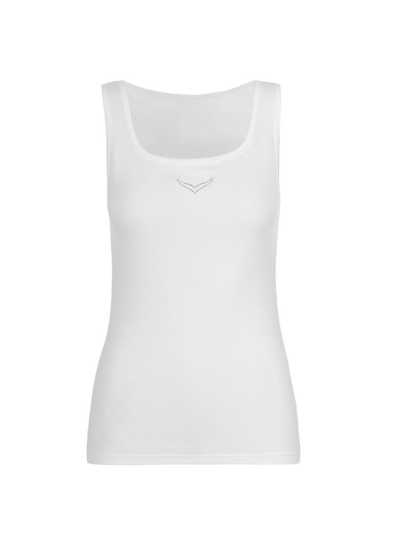 Trigema Tanktop TRIGEMA Trägershirt mit Kristallsteinen (1-tlg) günstig online kaufen