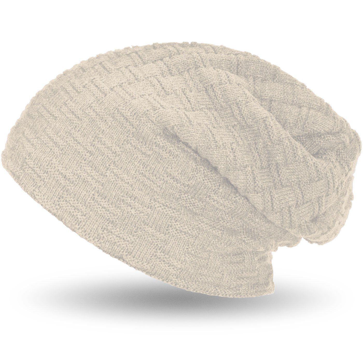 compagno Strickmütze (1-St) Warm gefütterte Wintermütze Strickmütze Beanie Damen und Herren