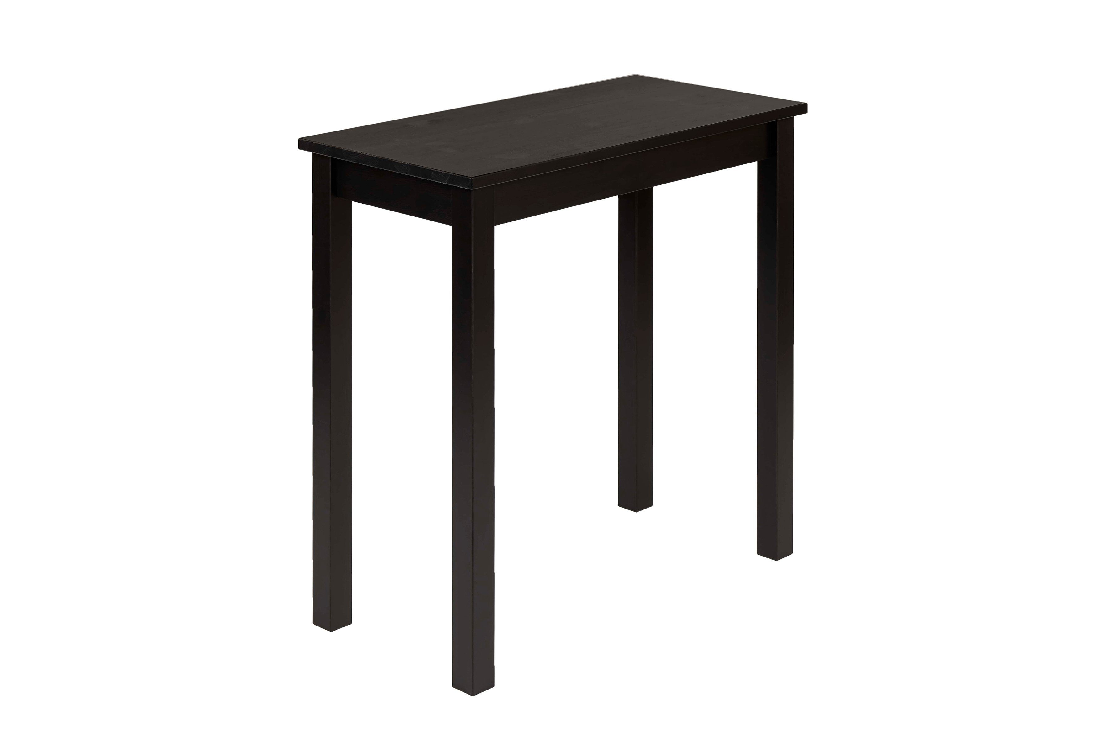 byLIVING Konsolentisch VESA (massiver Konsolentisch aus Pinie in verschiedenen Farben), B 75, H 75, T 38 cm schwarz | schwarz