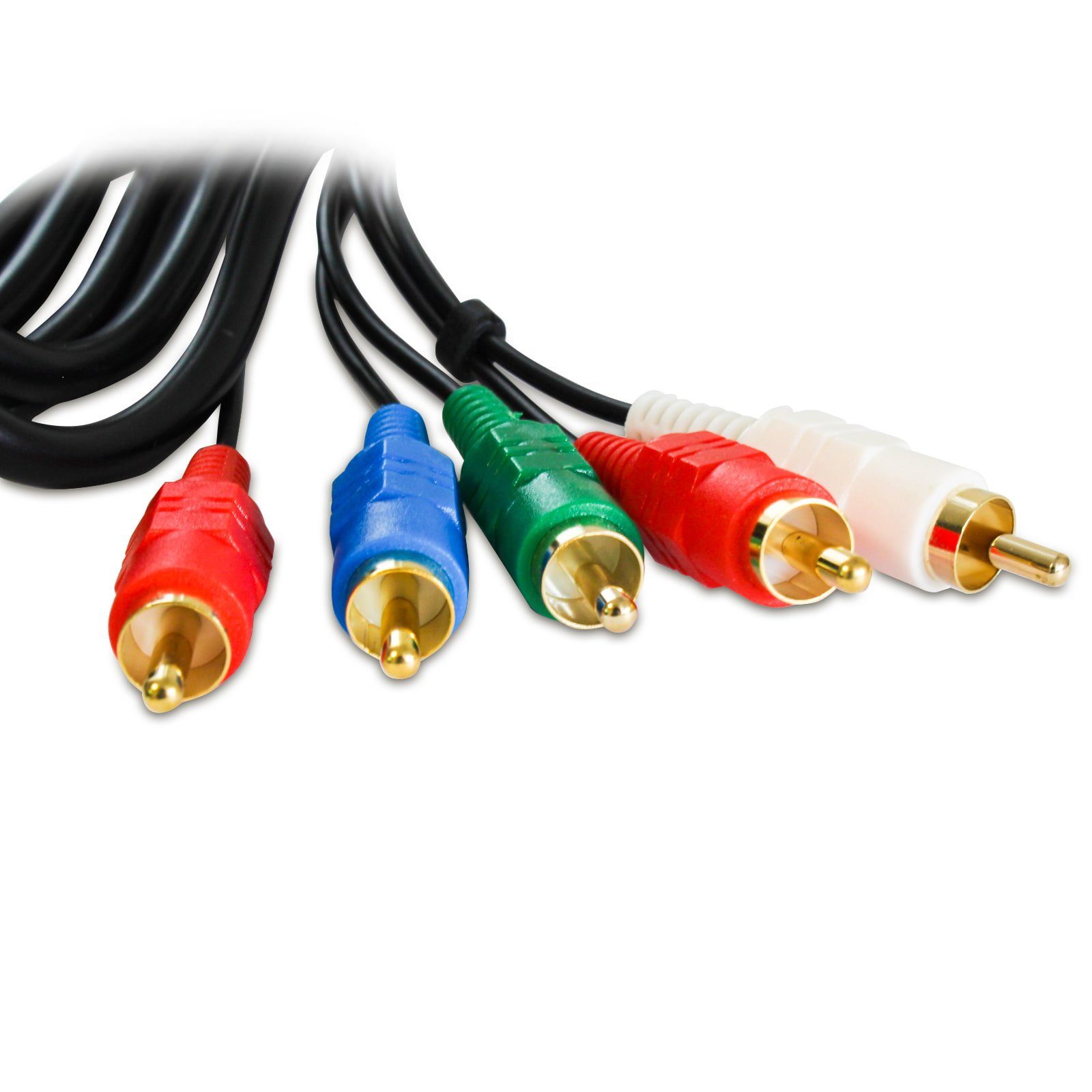 EAXUS HD Component YUV Kabel Geeignet für PS3 & PS2 Audio- & Video-Kabel, MultiOut, Component-Video, Audio, (150 cm), Komponentenkabel für PlayStation 3 & 2
