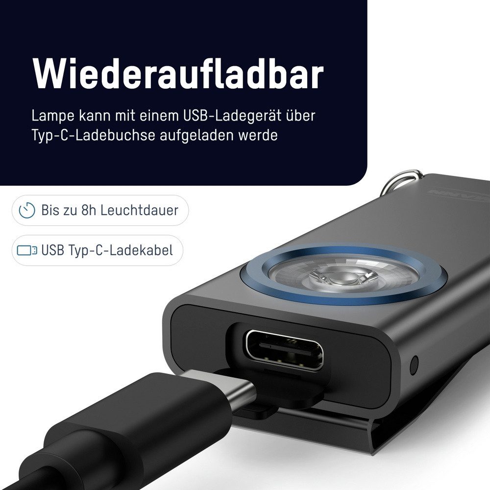 ANSMANN AG Nachtlicht Ansmann 1600-0597 ML400R Mobile Kleinleuchte LED Schwarz