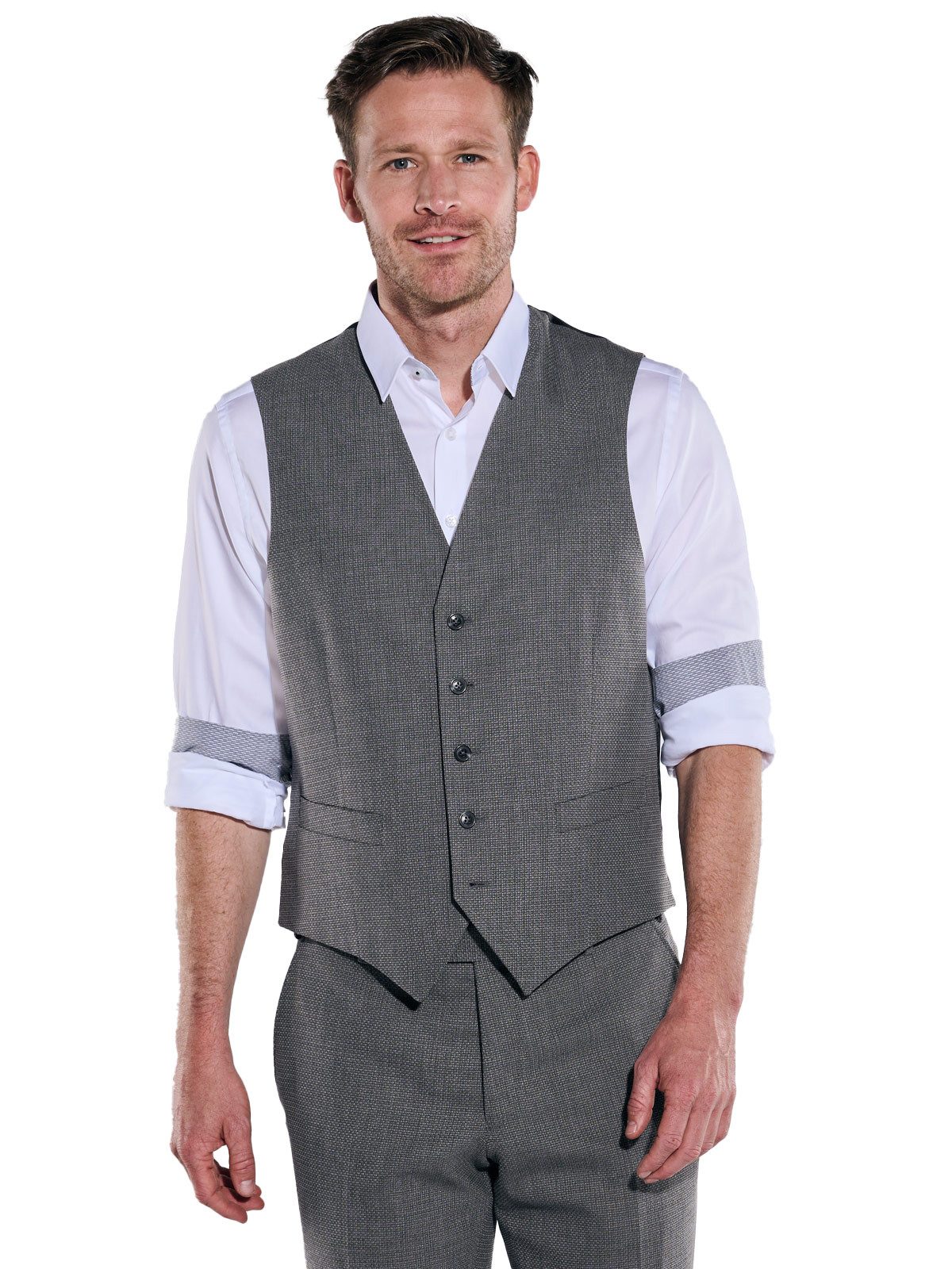 Engbers Anzugweste Herren Anzugsweste, Grau