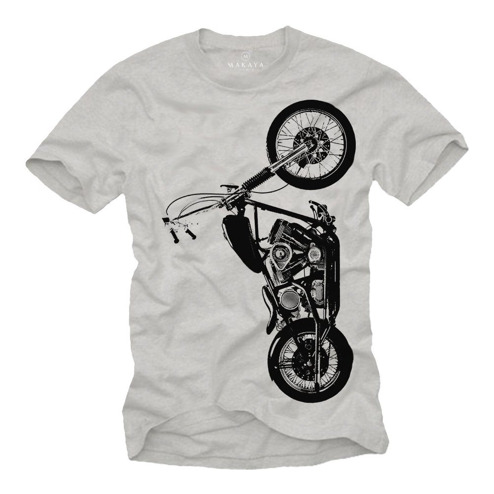 T-Shirt Motorradfahrer Biker Rocker Motorrad Motiv Motorradbekleidung Männer