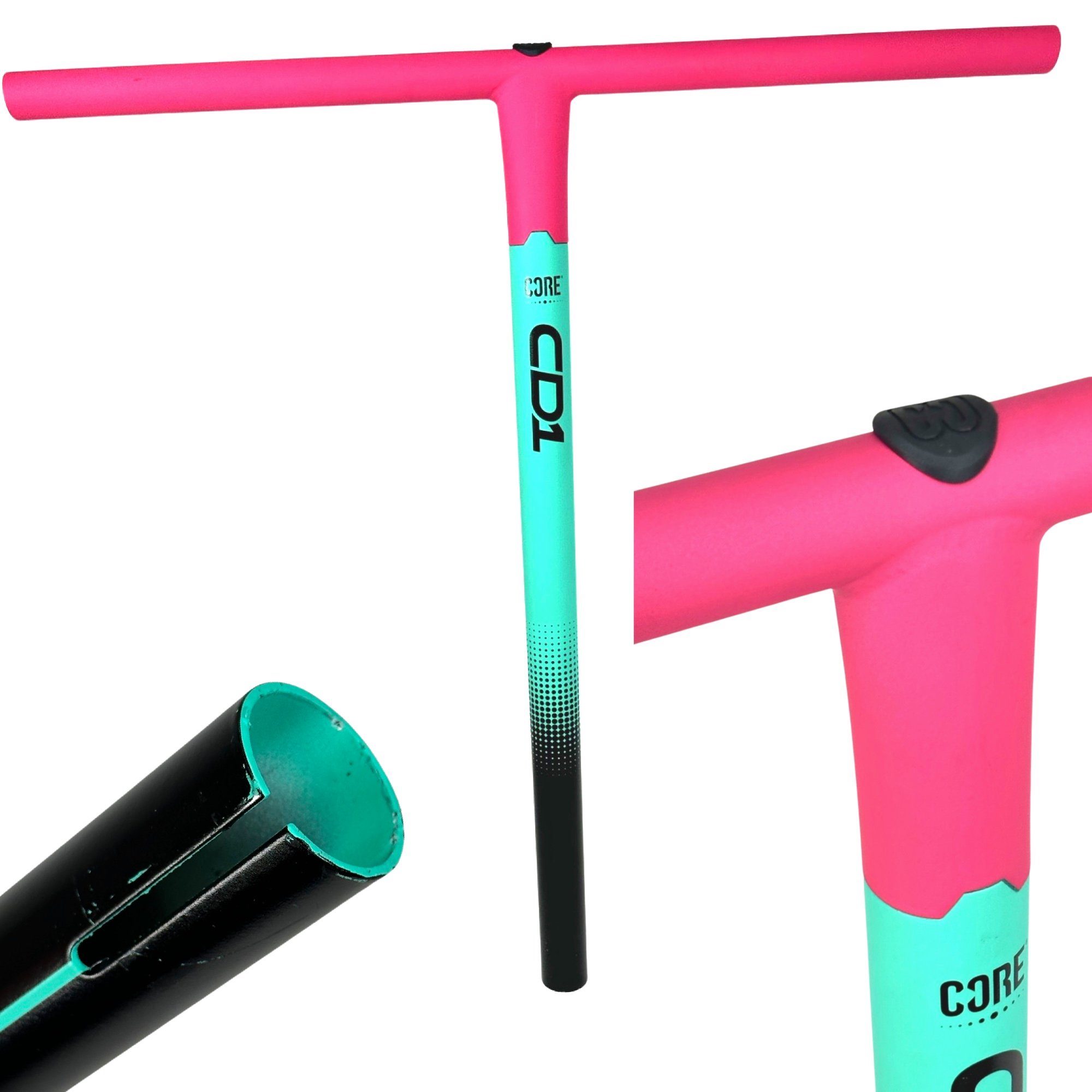 IHC Bar Stuntscooter Sports 32 Petrol/Pink 55,5cm CORE Stahl Stunt-Scooter CD1 Core Action
