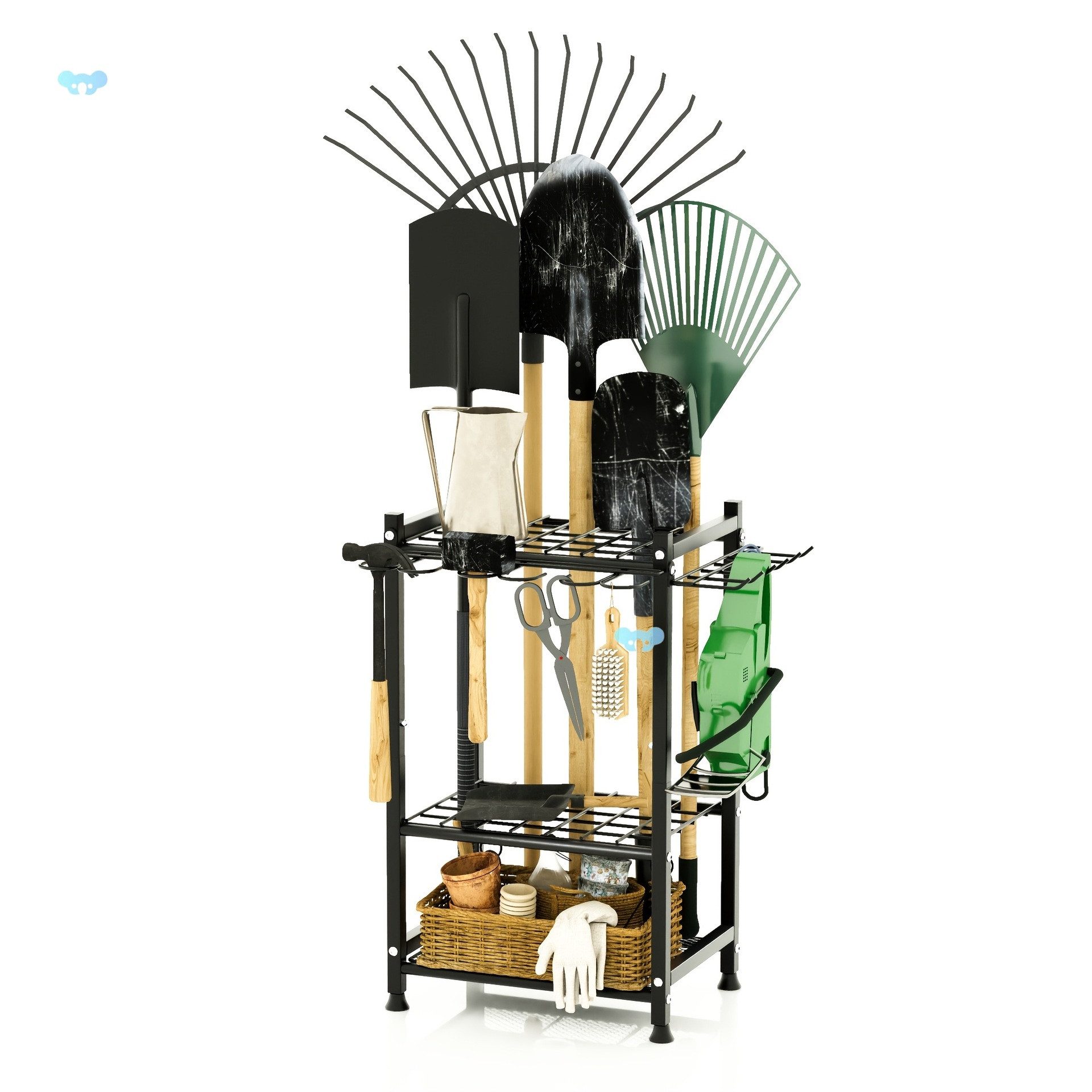 ibettertec Gartengerätehalter Gartengerätehaltermit Haken, Aufbewahrungsreg günstig online kaufen