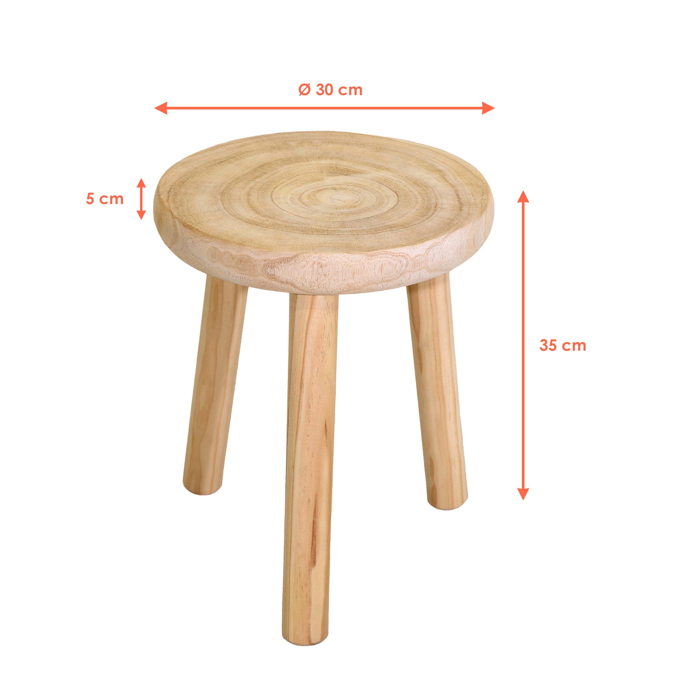 Spetebo Blumenhocker aus Holz mit 3 günstig online kaufen