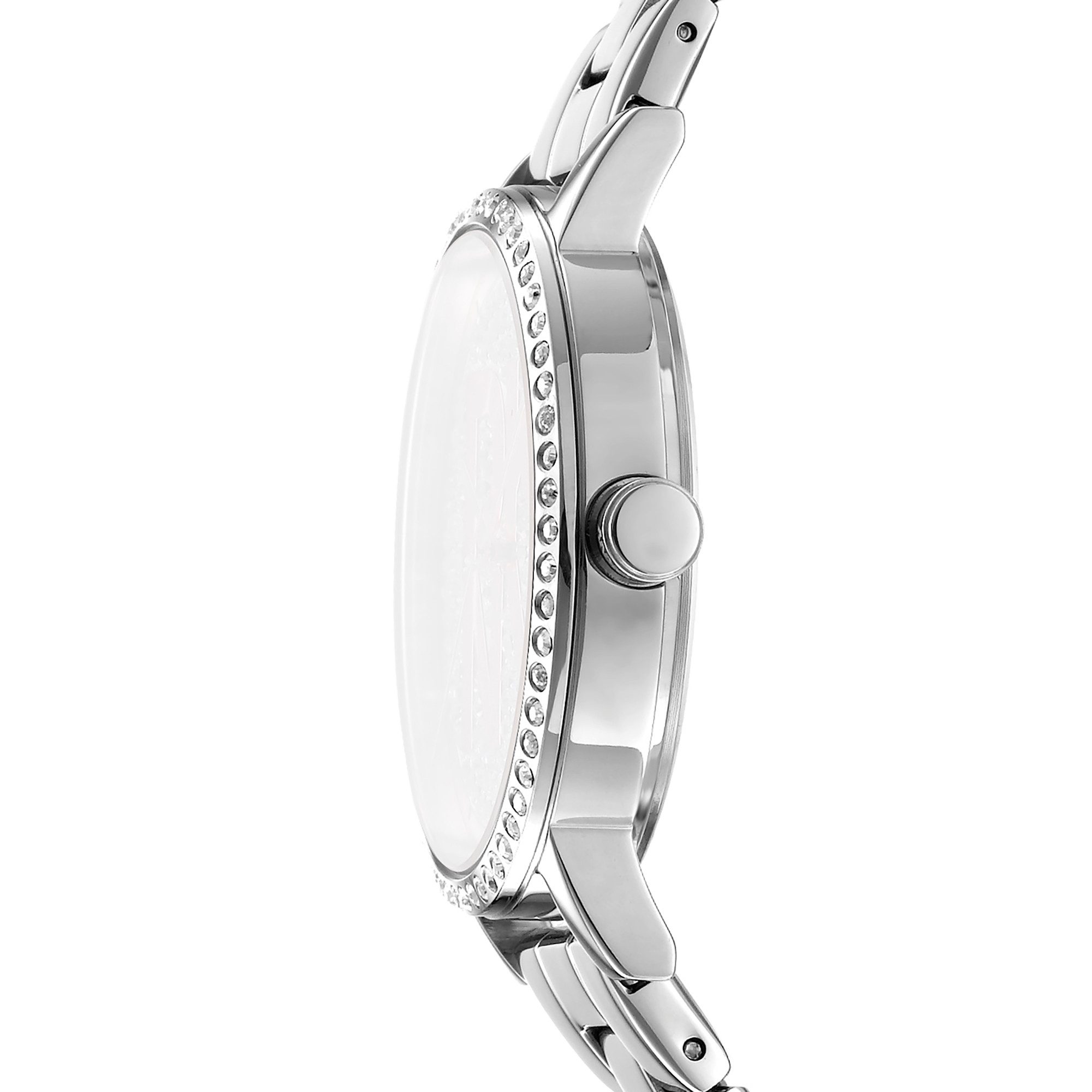 DKNY Quarzuhr Soho Logo DK1L035M0205, Armbanduhr, Damenuhr, Edelstahlarmband, analog