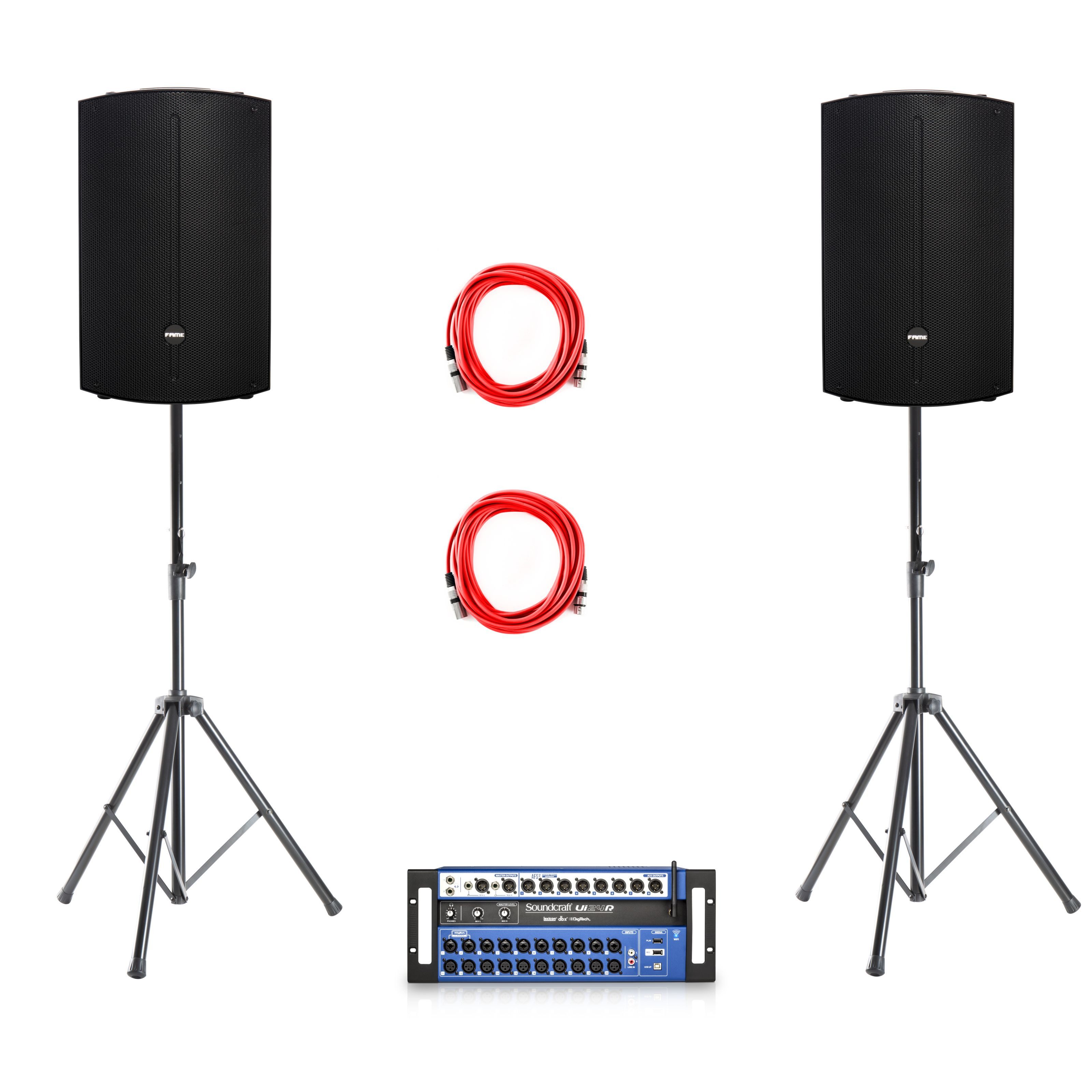 Soundcraft Lautsprechersystem (Ui24R + 2x Discovery 12A - Set)