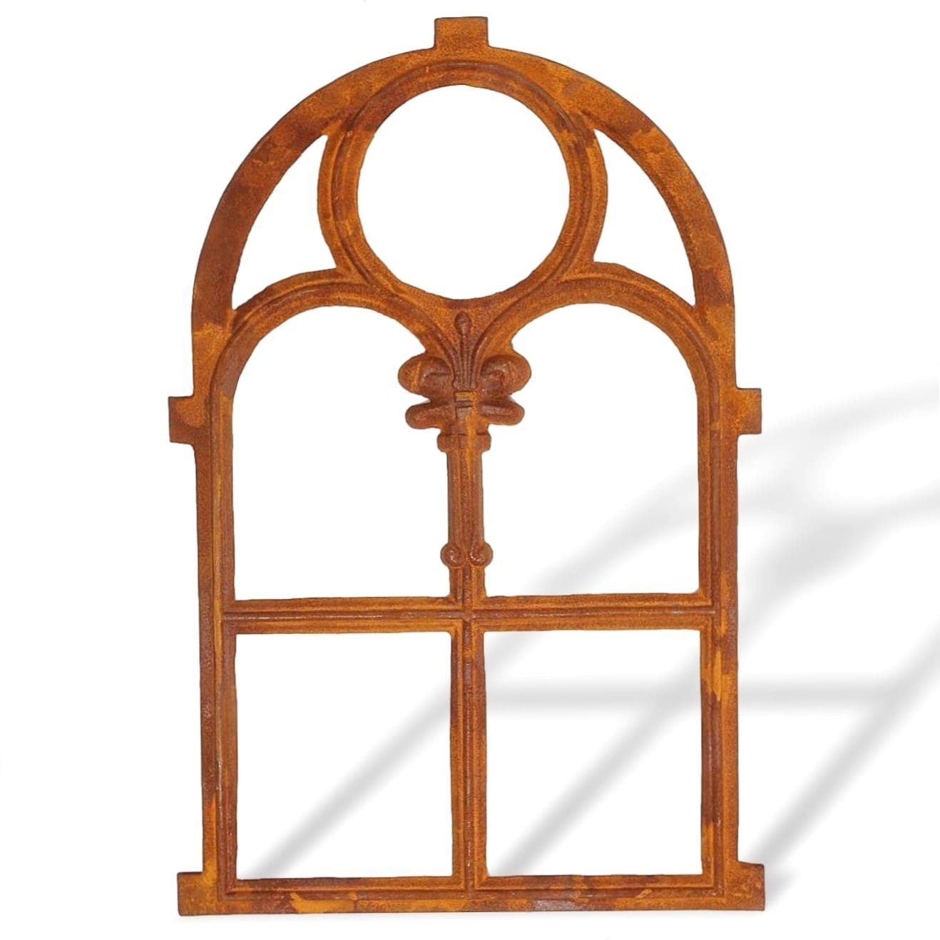 Aubaho Dekoobjekt Eisenfenster Stallfenster mit Rost im Antik-Stil 46cm x 74cm Fenster a