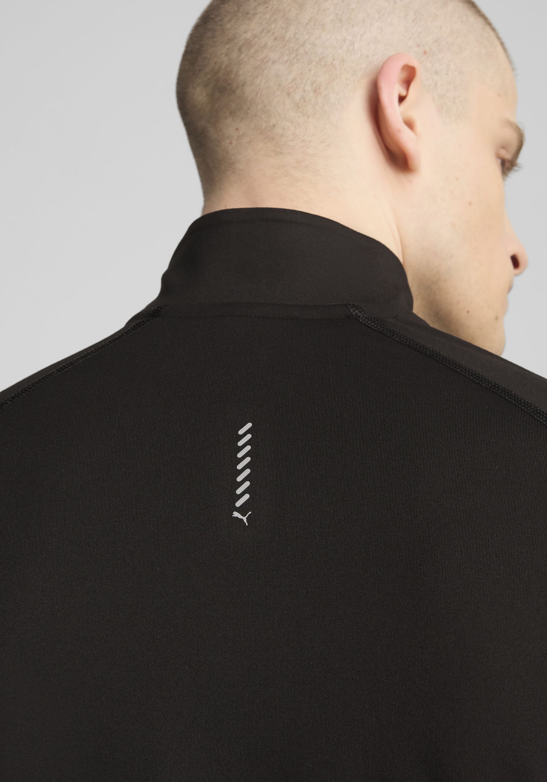 PUMA Laufshirt M RUN VELOCITY CLOUDSPUN 14 ZIP Regular Fit, mit 1/4 Reißverschluss, mit DryCELL-Technologie