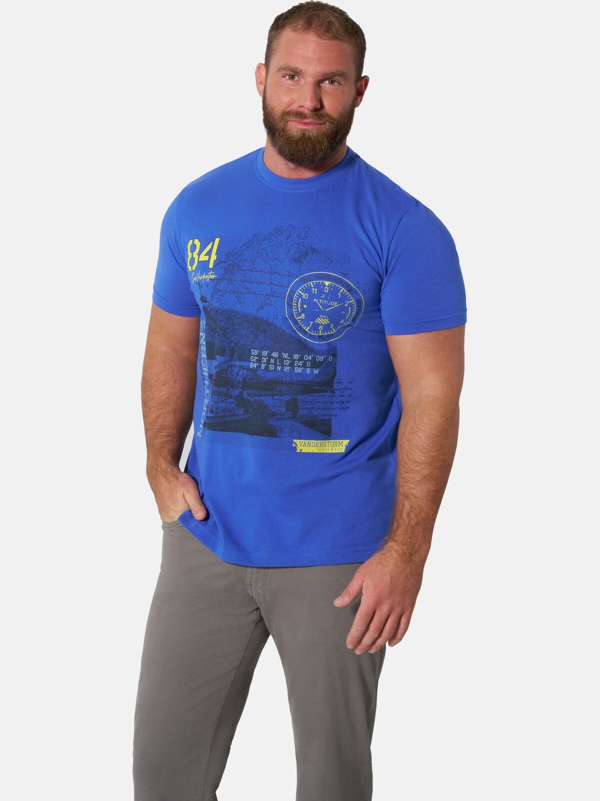 Jan Vanderstorm T-Shirt ODDUR +Fit Kollektion, (2er-Pack)