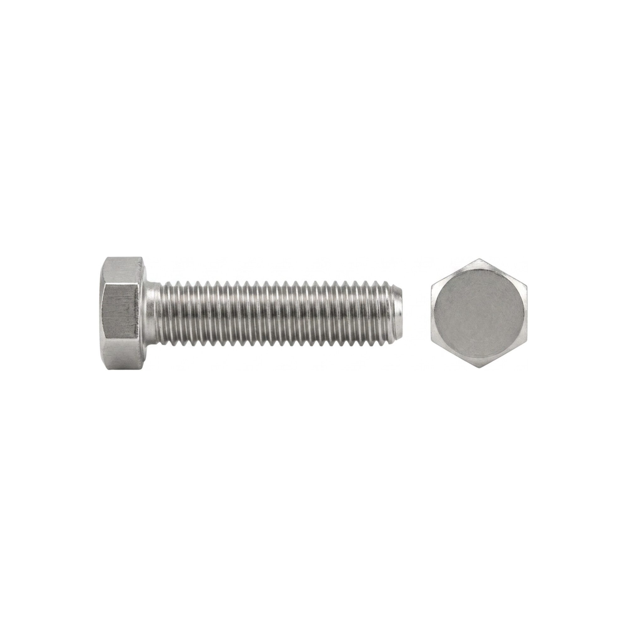 Contorion Schraube DIN 933 Sechskantschraube VG M12x120 Edelstahl A2 70 blank 25 Stk