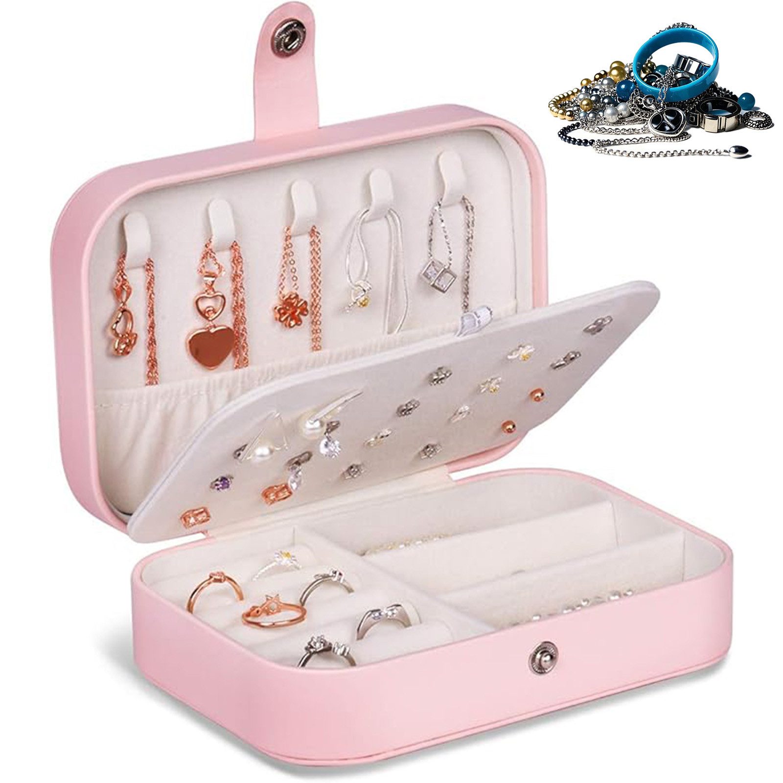 MODFU Schmucketui Schmuckkästchen Mini Schmuckkoffer Schmuckaufbewahrung günstig online kaufen