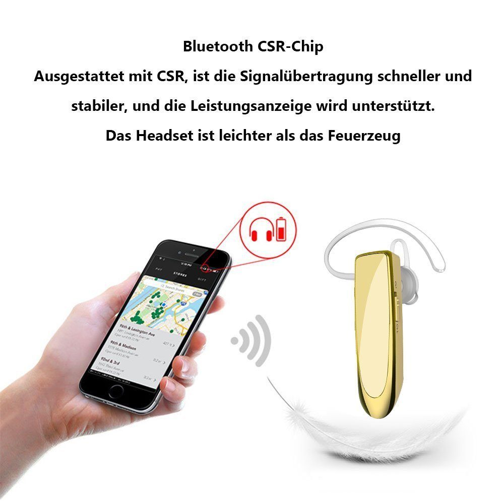 Bluetooth AUKUU (Bluetooth) Kopfh?rer 4.0 Bluetooth-Kopfhörer schwarz Bluetooth-Kopfh?rer Headset