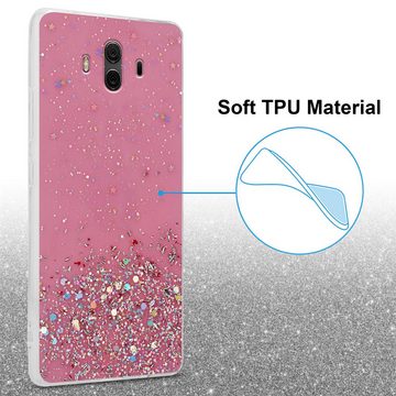 Cadorabo Handyhülle Huawei MATE 10 / NOVA 2i Huawei MATE 10 / NOVA 2i, Flexible TPU Silikon Handy Schutzhülle - Hülle - mit Glitzer