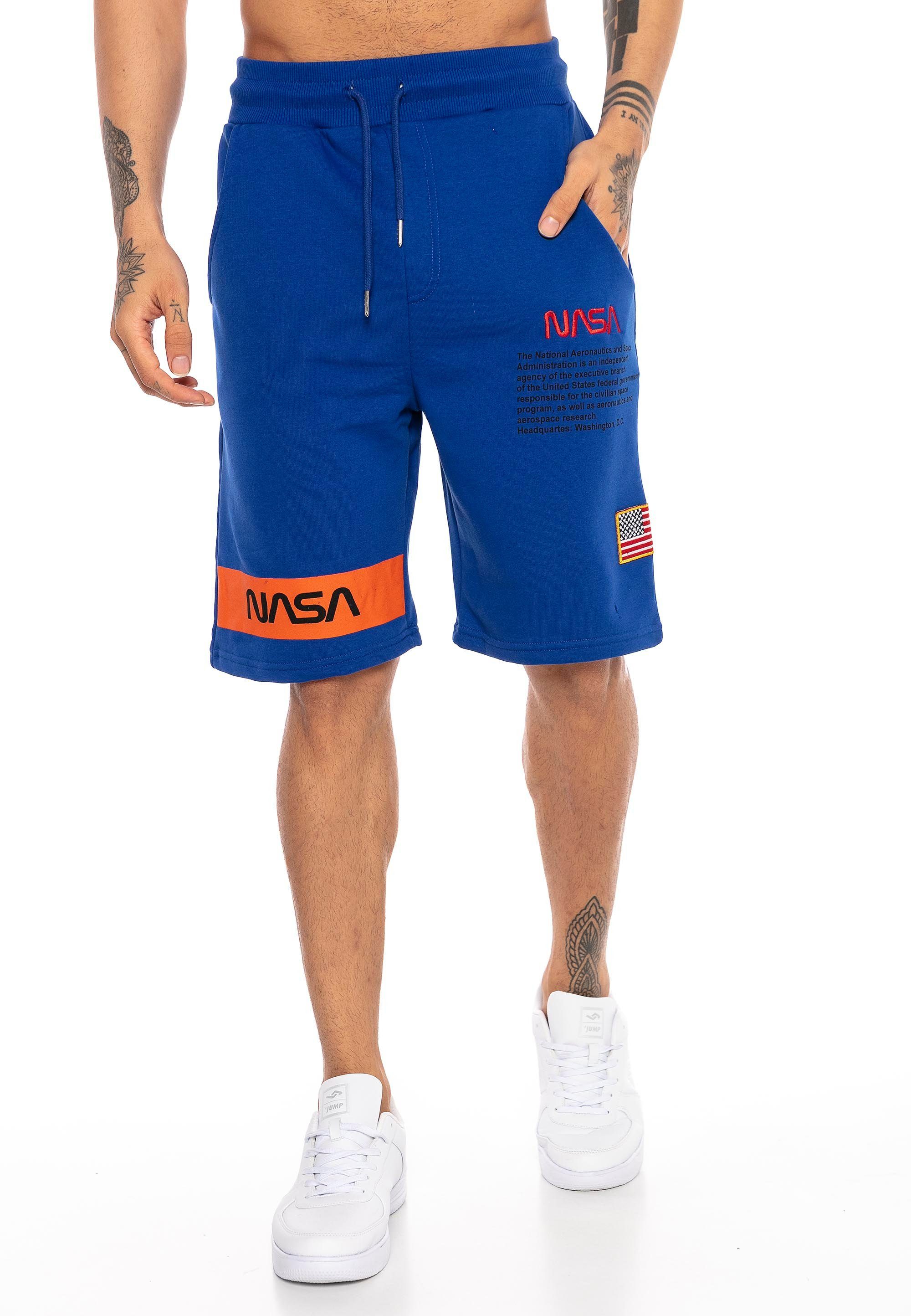 RedBridge Shorts Plano mit gesticktem NASA-Motiv