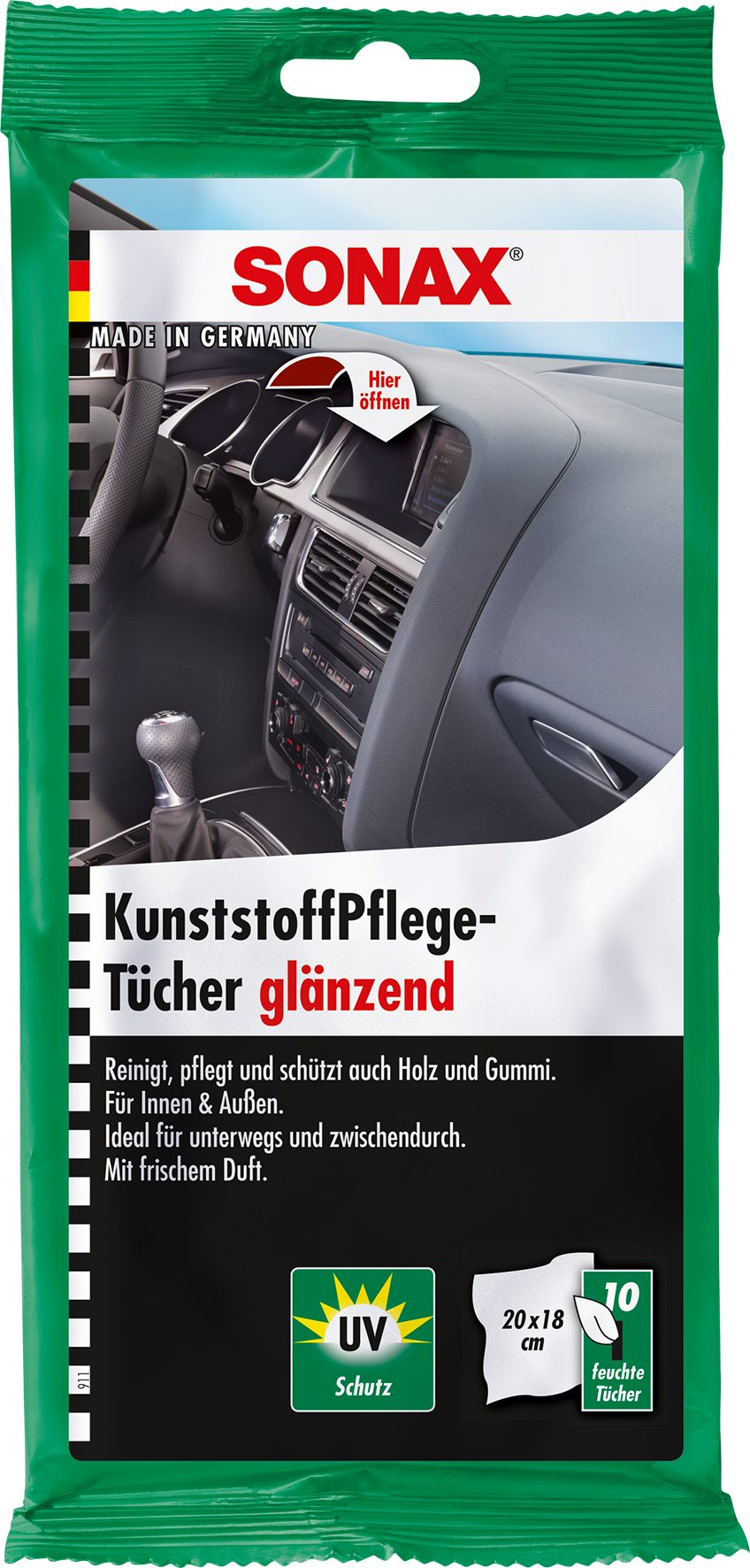 Sonax SONAX KunststoffPflegeTücher glänzend (10 Stück) Auto-Reinigungsmittel