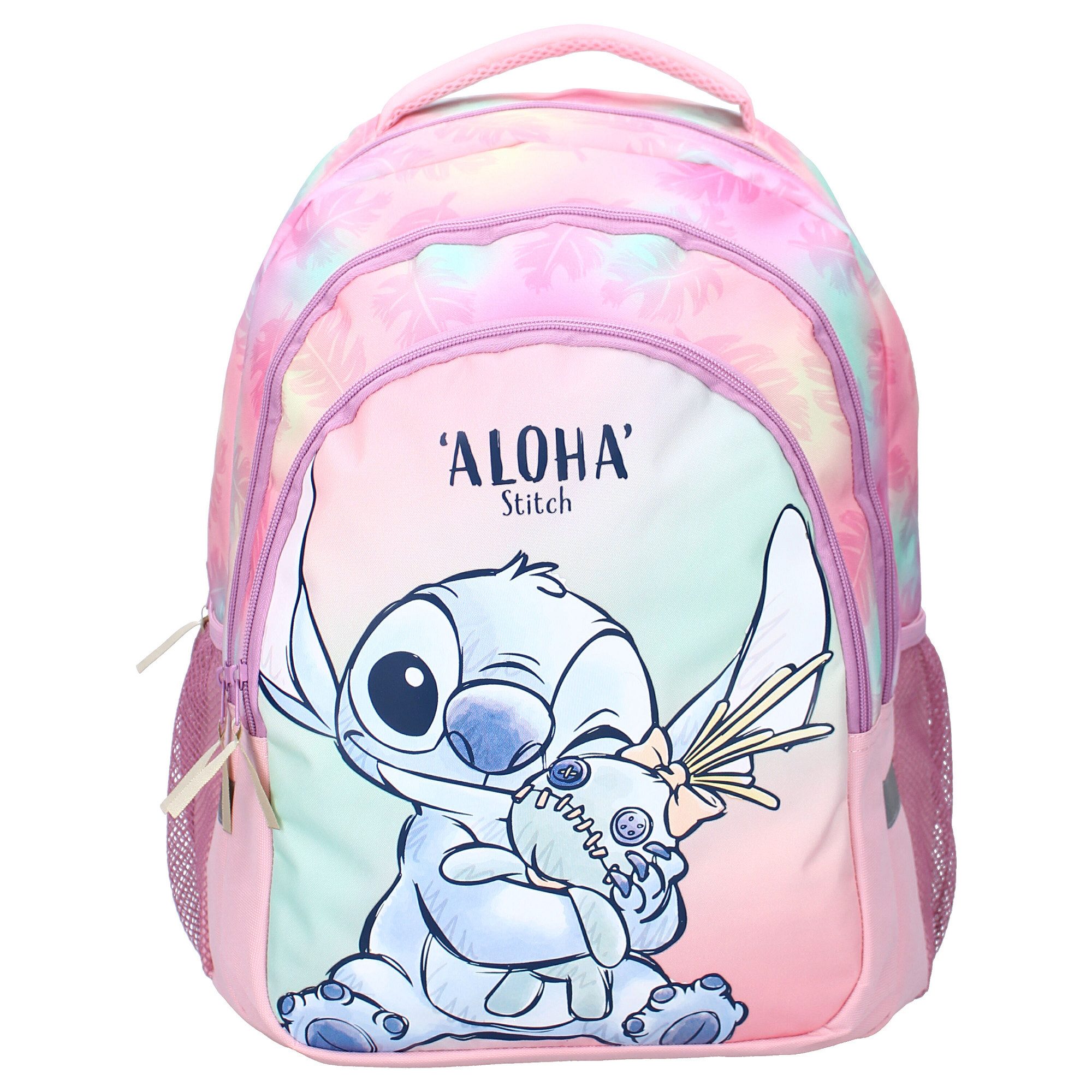 Disney Kinderrucksack Stitch Freizeitrucksack Wild Energy mit drei Fächern