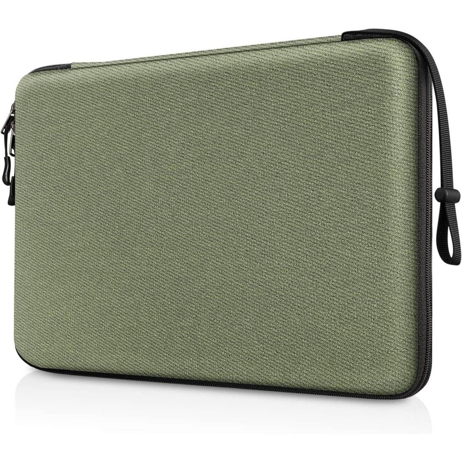 LuxusKollektion Laptoptasche Laptop Tasche 15,3 15,4 16 MacBook Air Pro stoßfest Hülle ZB Moosgrün