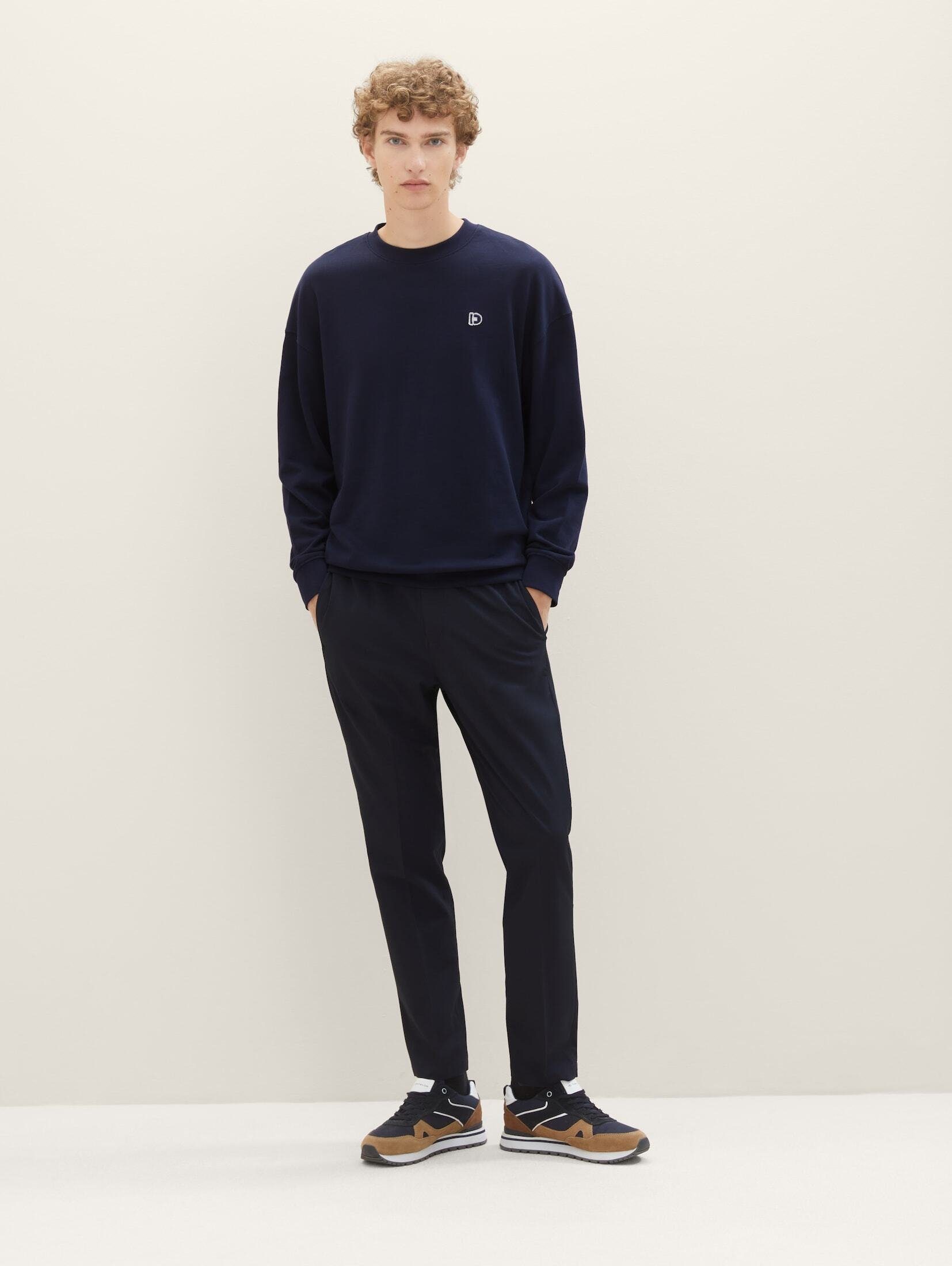 Chinohose Relaxed TOM Denim captain TAILOR Tapered sky blue Chino