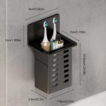EBUY Organizer Zahnbürsten-Aufbewahrungsbox zur Wandmontage im Badezimmer (1 St)