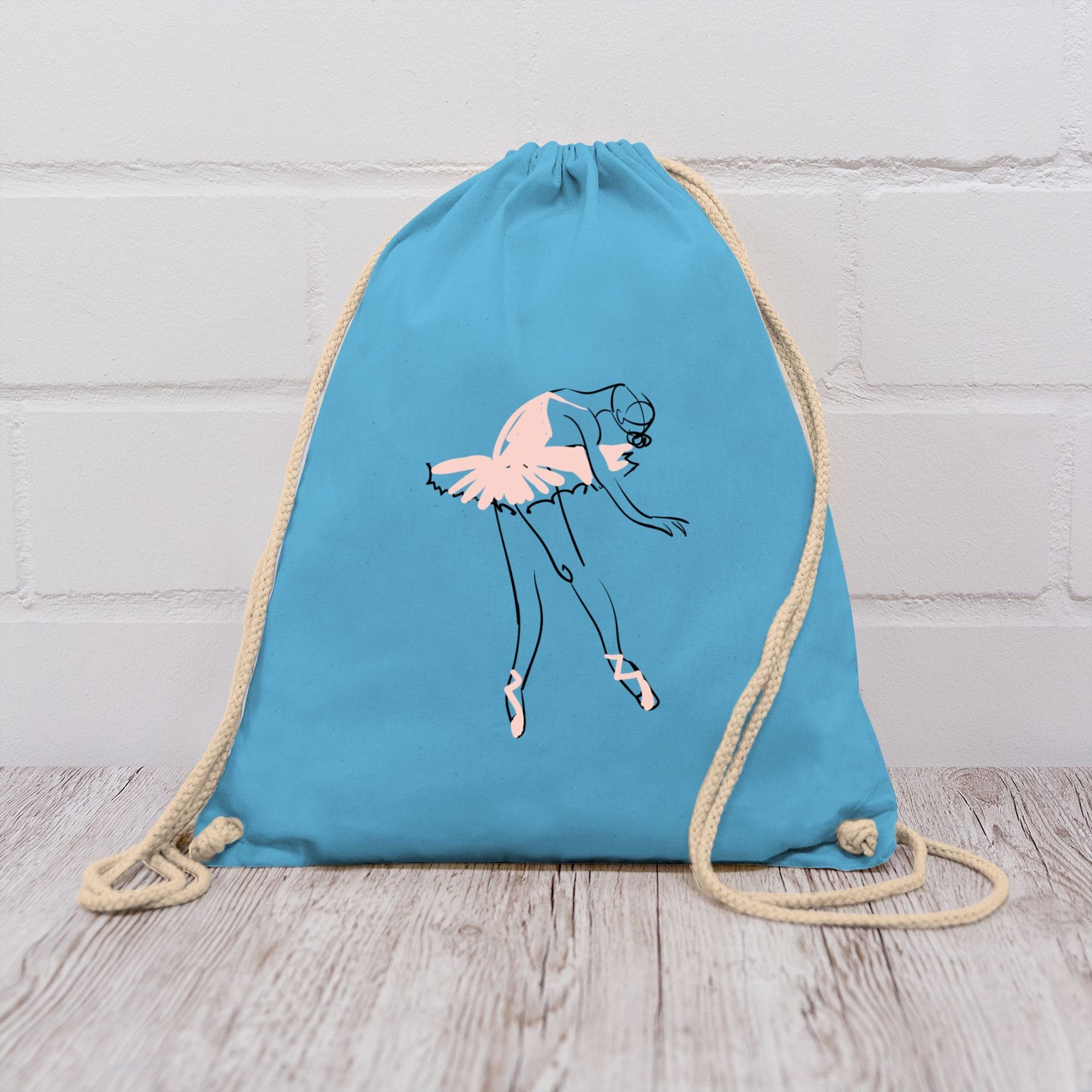 Shirtracer Turnbeutel Balletttänzerin Ballerina, Tanzen Geschenk