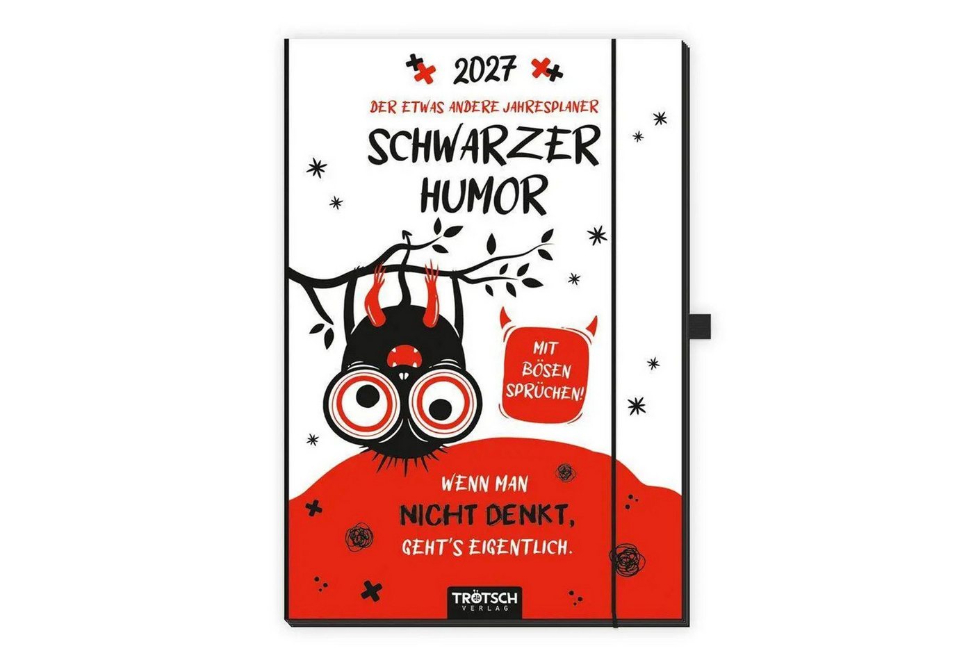 Trötsch Verlag Jahresplaner TRÖTSCH - Buchkalender Der etwas andere Jahresplaner Schwarzer...