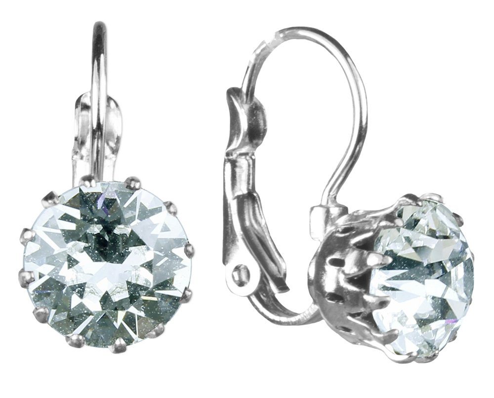 Trachtenland Paar Ohrhänger LUISIA® Ohrringe Grazia mit Kronen Anhänger und Kr