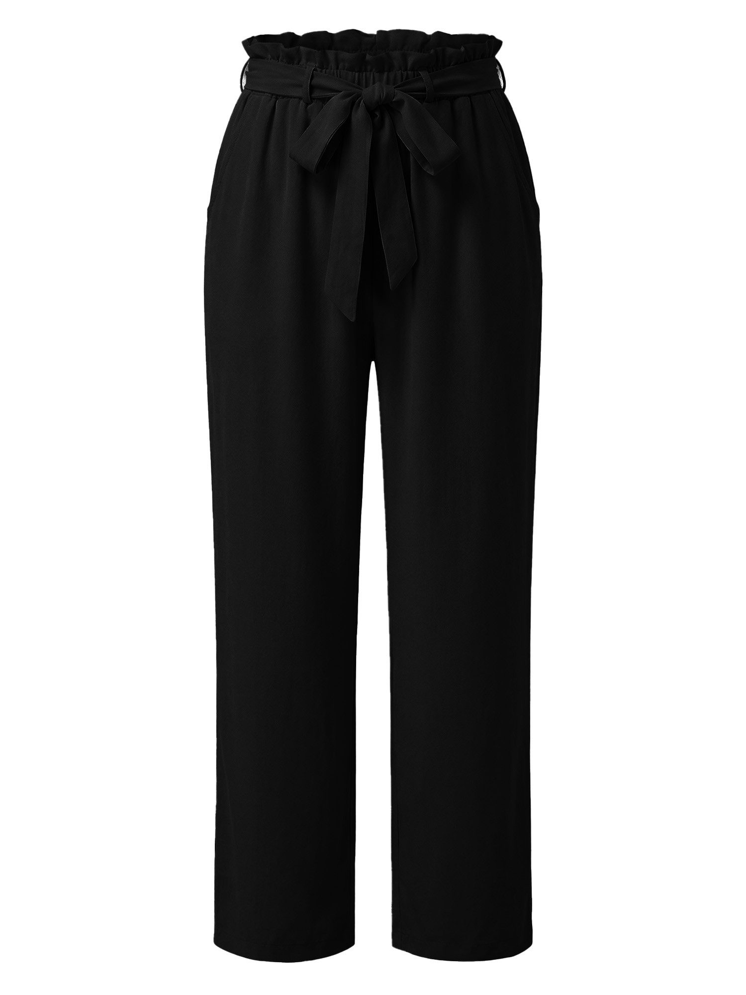 Imily Bela Palazzohose Damen Hochtaillierte Hose mit Bindegürtel (Packung, günstig online kaufen